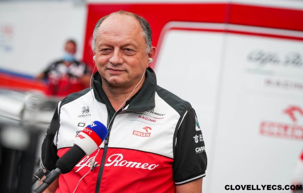 Frederic Vasseur ทีมตั้งเป้าที่จะคว้าแชมป์ในปีนี้ Frederic Vasseur หัวหน้าทีม Ferrari คนใหม่กล่าวว่า ชัดเจนว่าเป้าหมายของเขา